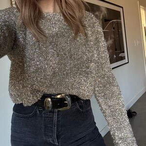 All saints cropped sweater